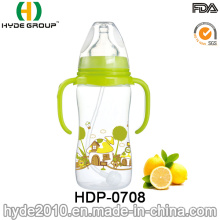 Botella de alimentación barata plástica del bebé de 320ml (HDP-0708)